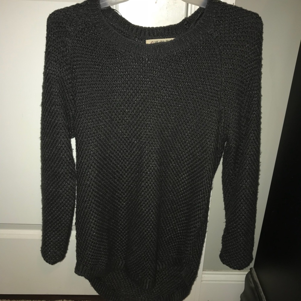 Charcoal knitted sweater